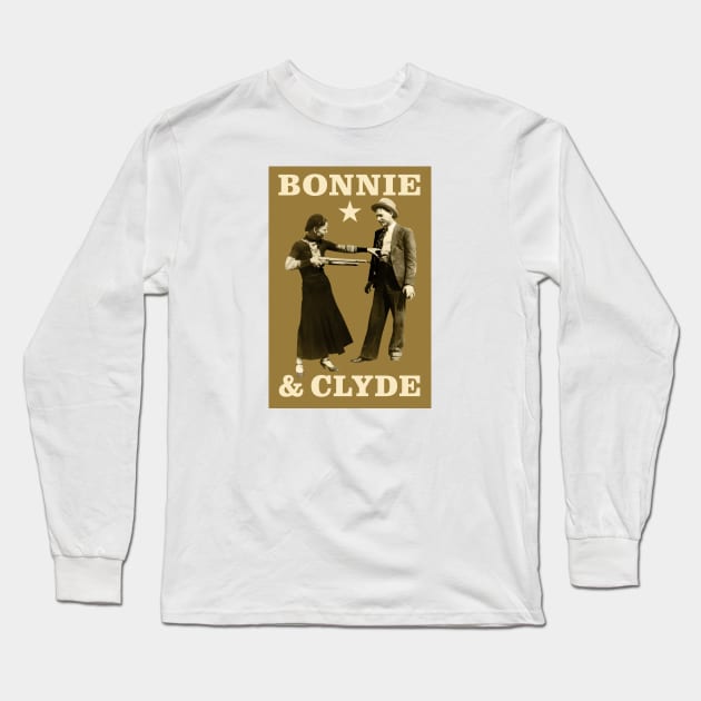 Bonnie & Clyde Long Sleeve T-Shirt by PLAYDIGITAL2020